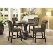 Izzy Gray/Antique Black Counter Ht. Chair, Gray (2/CTN) - Ricky's Furniture Outlet (Paso Robles, CA)