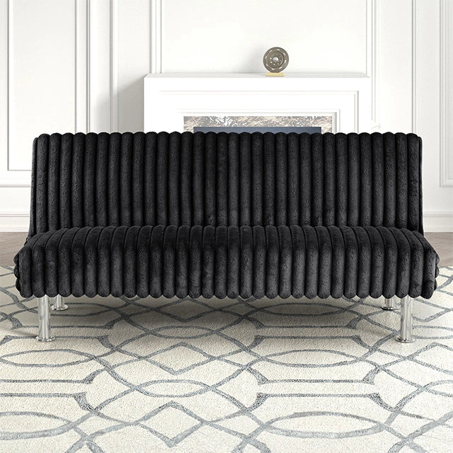 Hinwil Futon Sofa Bed Pink, Beige Grey, & Black - Ricky's Furniture Outlet (Paso Robles, CA)