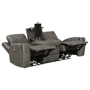Brickston Triple Power Reclining Sofa Set - Ricky's Furniture Outlet (Paso Robles, CA)