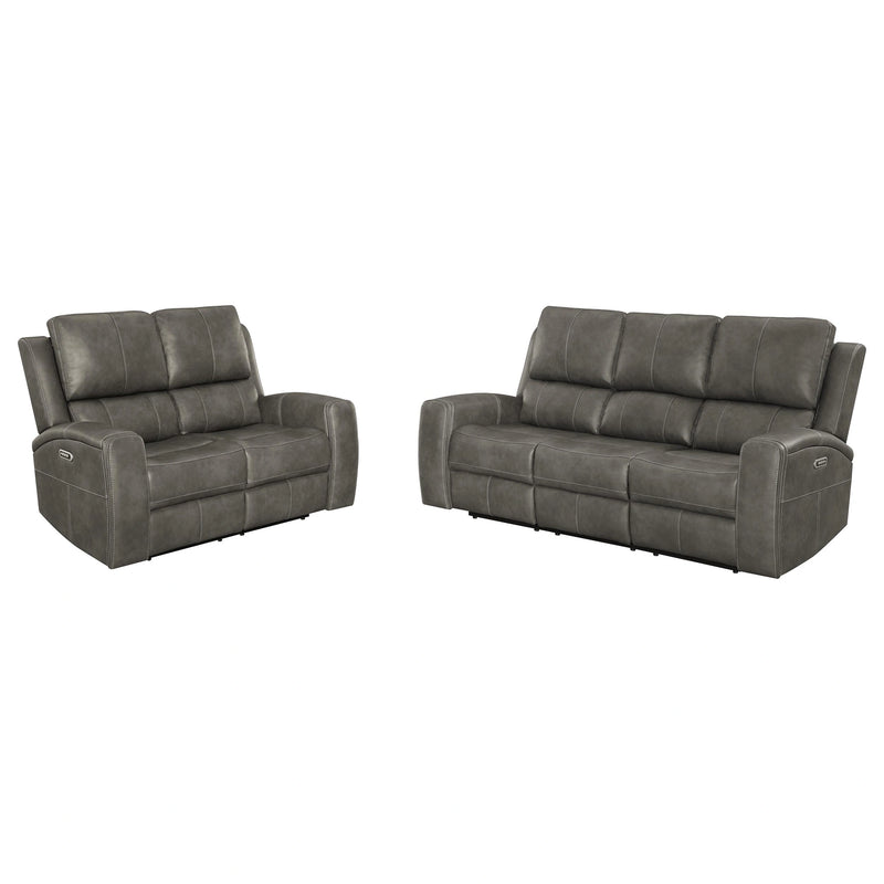 Brickston Triple Power Reclining Sofa Set - Ricky's Furniture Outlet (Paso Robles, CA)