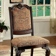 BELLAGIO Brown Cherry/Pattern Fabric Side Chair (2/CTN) - Ricky's Furniture Outlet (Paso Robles, CA)