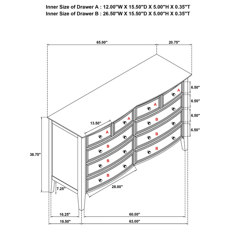 Bexhill Dresser - Ricky's Furniture Outlet (Paso Robles, CA)