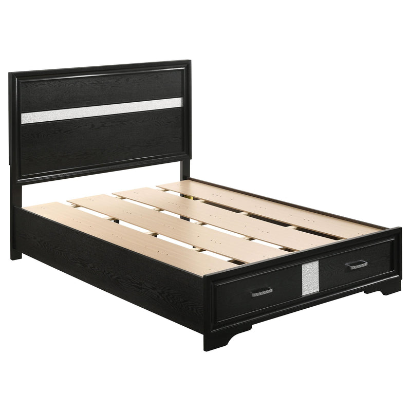 Miranda Full & Twin Storage Bed Black