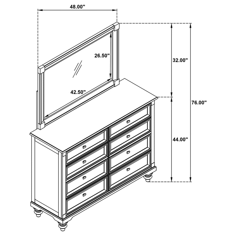 Andover Dresser with Mirror