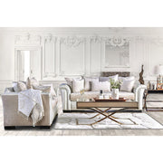 Benigno Love Seat Silver & Gray - Ricky's Furniture Outlet (Paso Robles, CA)