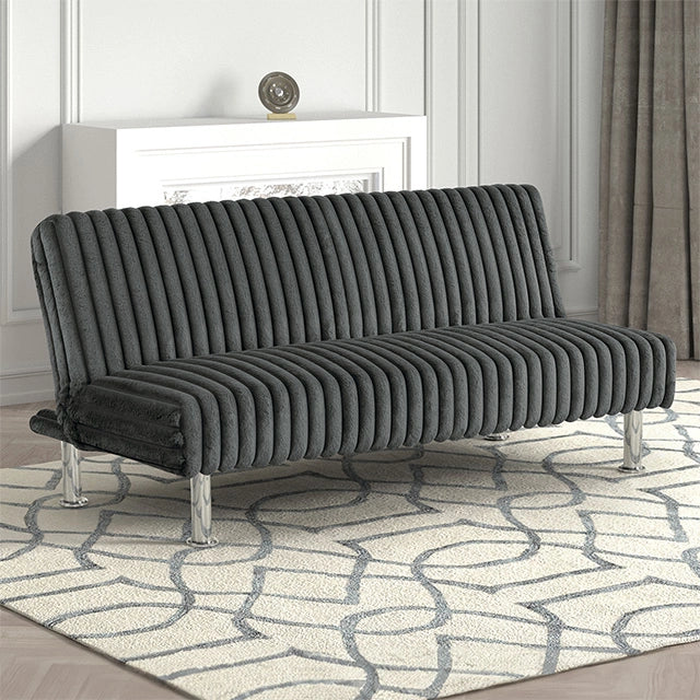 Hinwil Futon Sofa Bed Pink, Beige Grey, & Black - Ricky's Furniture Outlet (Paso Robles, CA)