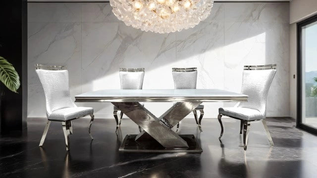 Palazzo Silver Chair (2/CTN) - Ricky's Furniture Outlet (Paso Robles, CA)