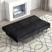 Hinwil Futon Sofa Bed Pink, Beige Grey, & Black - Ricky's Furniture Outlet (Paso Robles, CA)