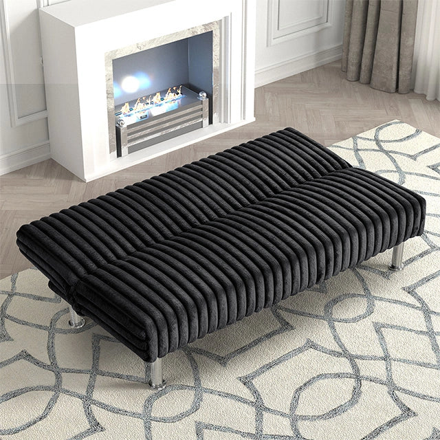 Hinwil Futon Sofa Bed Pink, Beige Grey, & Black - Ricky's Furniture Outlet (Paso Robles, CA)
