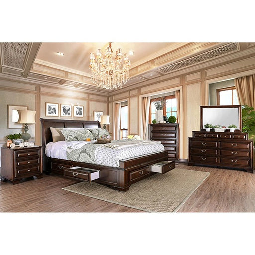 Brandt Brown Cherry Cal.King, E.King & Queen Bed - Ricky's Furniture Outlet (Paso Robles, CA)