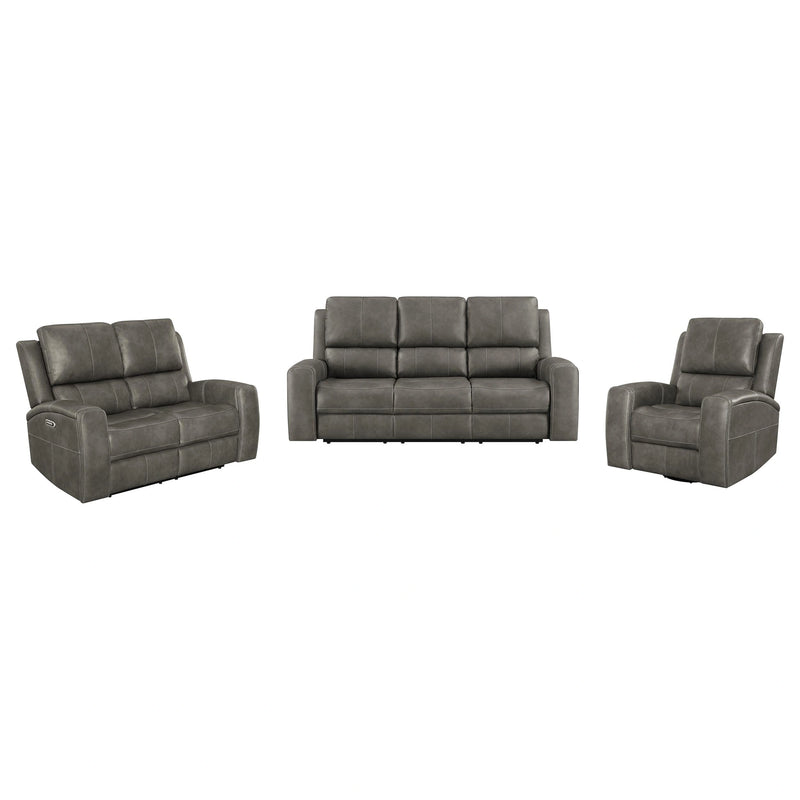 Brickston Triple Power Reclining Sofa Set - Ricky's Furniture Outlet (Paso Robles, CA)
