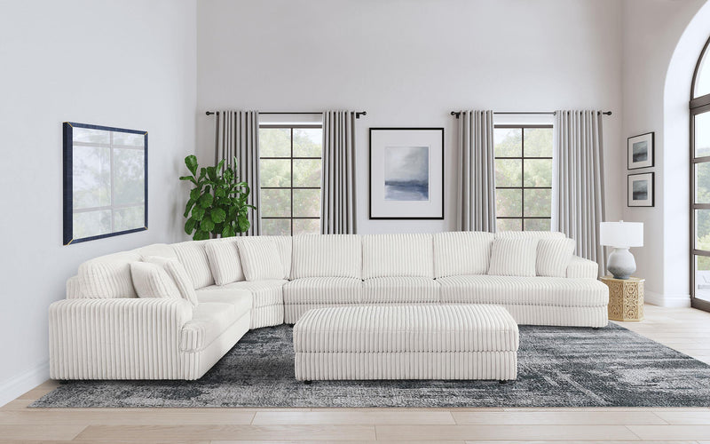 Emberson Upholstered Armless Loveseat Ivory
