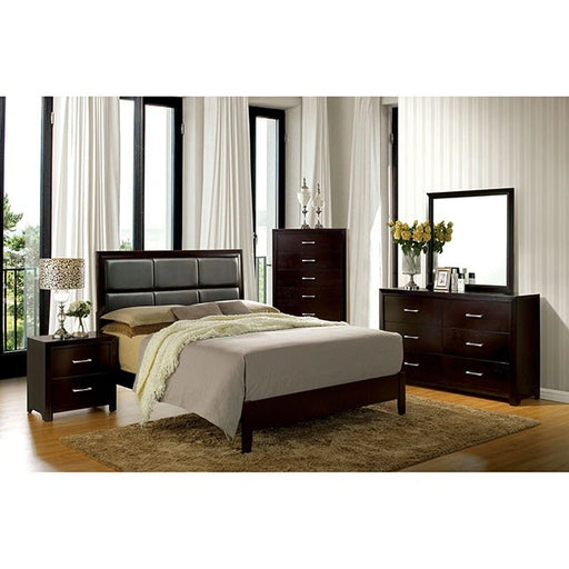 JANINE Espresso Cal.King & E.King Bed - Ricky's Furniture Outlet (Paso Robles, CA)