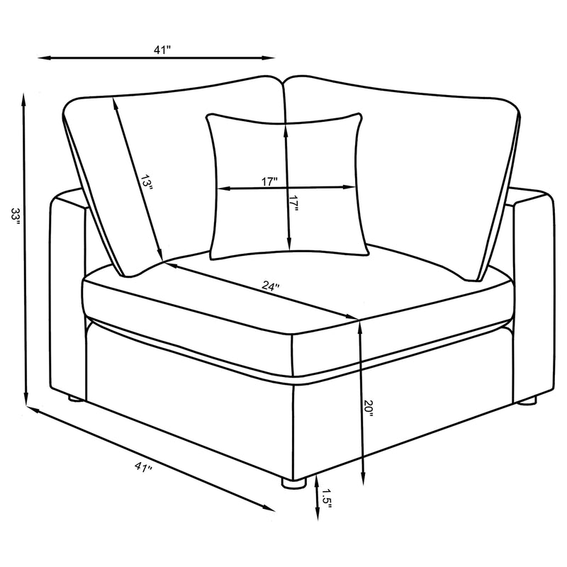 Serene 4 Pc Sectional Beige