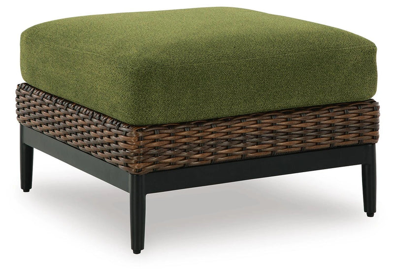 Horizon Hall Outdoor Ottoman with Cushion