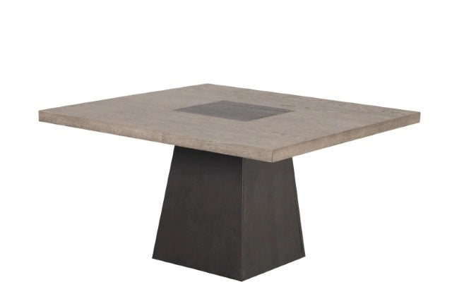 Broager 5 Pc Dining Table Set (White Swivel Chairs) - Ricky's Furniture Outlet (Paso Robles, CA)