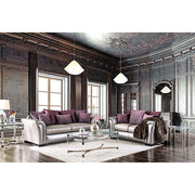 Benigno Love Seat Silver & Gray - Ricky's Furniture Outlet (Paso Robles, CA)