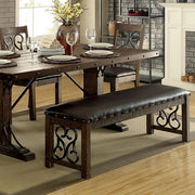 PAULINA Rustic Walnut Dining Table - Ricky's Furniture Outlet (Paso Robles, CA)