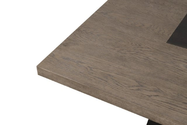 Broager 5 Pc Dining Table Set (White Swivel Chairs) - Ricky's Furniture Outlet (Paso Robles, CA)
