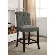 Izzy Gray/Antique Black Counter Ht. Chair, Gray (2/CTN) - Ricky's Furniture Outlet (Paso Robles, CA)
