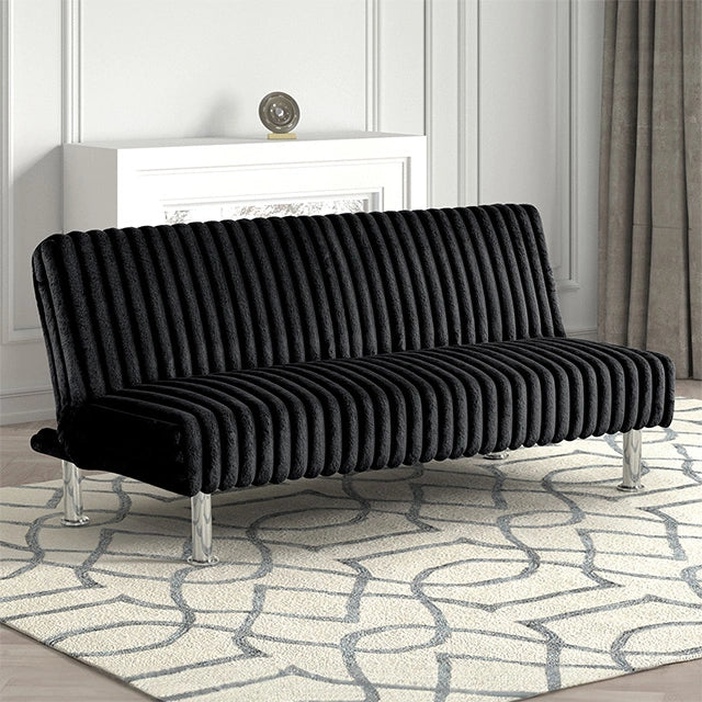 Hinwil Futon Sofa Bed Pink, Beige Grey, & Black - Ricky's Furniture Outlet (Paso Robles, CA)