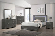 FOA West Alison Queen Bedroom Set featuring a modern bed frame, matching nightstands, and coordinated bedroom furniture.