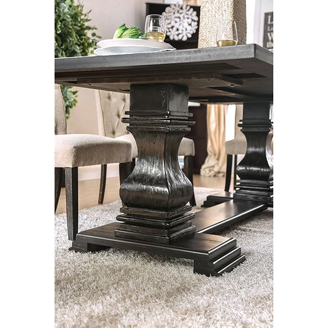 Nerissa Antique Black Dining Table - Ricky's Furniture Outlet (Paso Robles, CA)