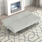 Hinwil Futon Sofa Bed Pink, Beige Grey, & Black - Ricky's Furniture Outlet (Paso Robles, CA)