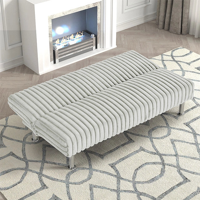 Hinwil Futon Sofa Bed Pink, Beige Grey, & Black - Ricky's Furniture Outlet (Paso Robles, CA)
