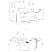 Brickston Triple Power Reclining Sofa Set - Ricky's Furniture Outlet (Paso Robles, CA)