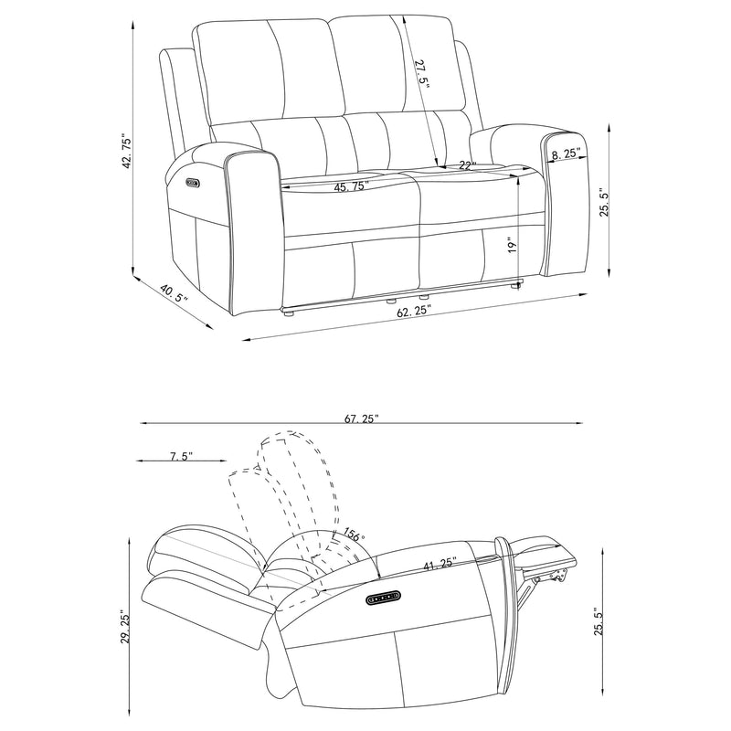 Brickston Triple Power Reclining Sofa Set - Ricky's Furniture Outlet (Paso Robles, CA)