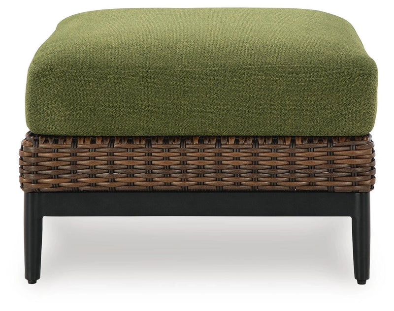 Horizon Hall Outdoor Ottoman with Cushion