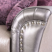Benigno Love Seat Silver & Gray - Ricky's Furniture Outlet (Paso Robles, CA)