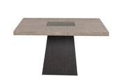 Broager 5 Pc Dining Table Set (White Swivel Chairs) - Ricky's Furniture Outlet (Paso Robles, CA)