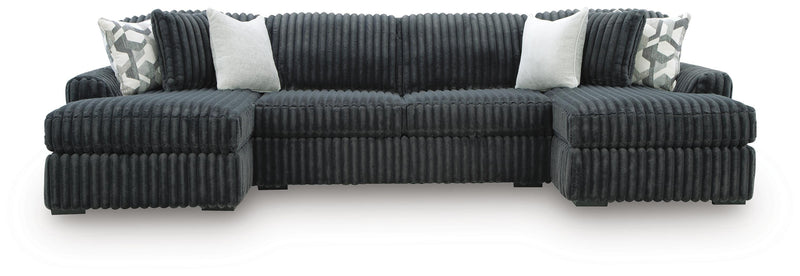 Midnight-Madness Sectional with Chaise