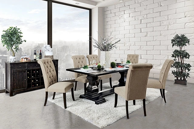Nerissa Antique Black Dining Table - Ricky's Furniture Outlet (Paso Robles, CA)