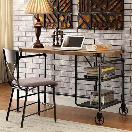 OLGA Antique Black Desk - Ricky's Furniture Outlet (Paso Robles, CA)