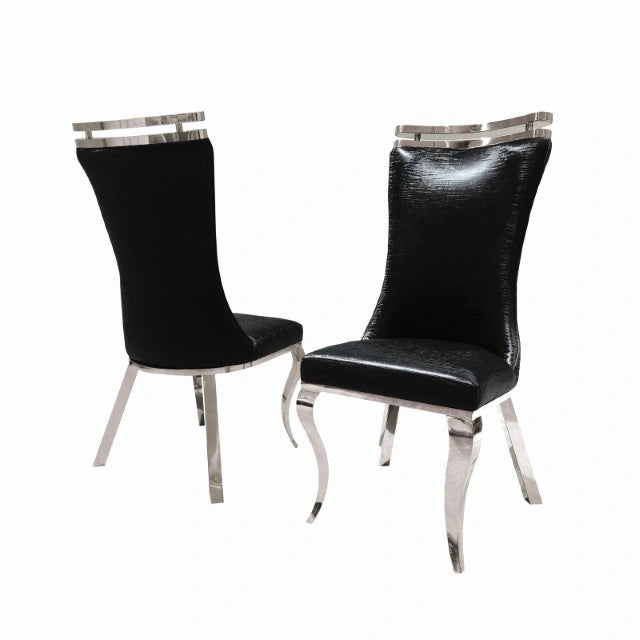 Palazzo Silver Chair (2/CTN) - Ricky's Furniture Outlet (Paso Robles, CA)