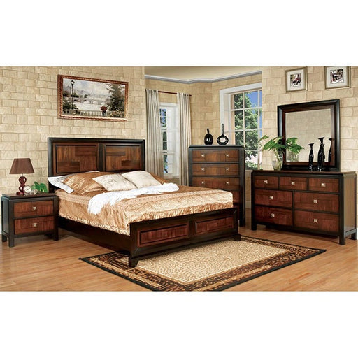 Patra Acacia/Walnut Cal.King, E.King, & Full Bed - Ricky's Furniture Outlet (Paso Robles, CA)