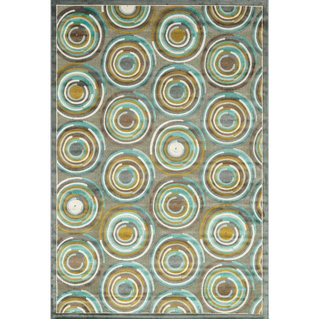 Atlas Rug Gray/ Aqua