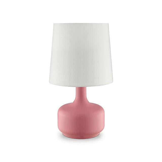 Farah Pink 17"H Matte Pink Table Lamp