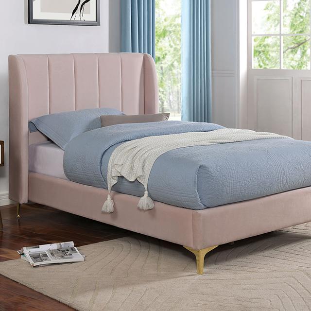 PEARL Full, Queen, & Twin Bed, Light Pink