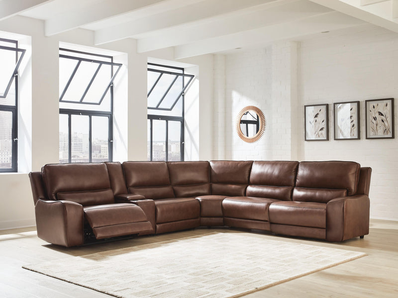 DeepWakes Reclining Sectional with Storage Console