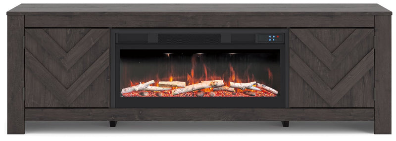 Cayboni 71" TV Stand with Electric Fireplace