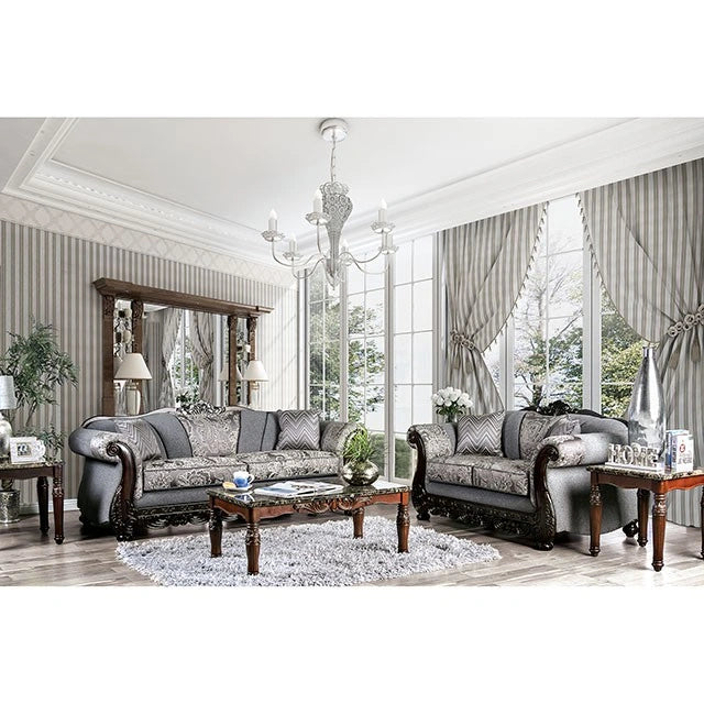 Newdale Gray Love Seat - Ricky's Furniture Outlet (Paso Robles, CA)