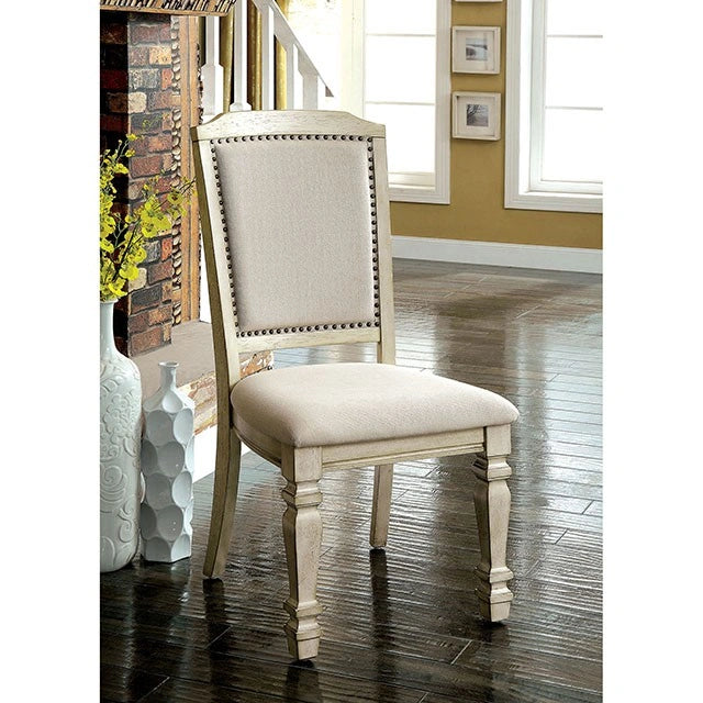 HOLCROFT Antique White/Ivory Side Chair (2/CTN) - Ricky's Furniture Outlet (Paso Robles, CA)