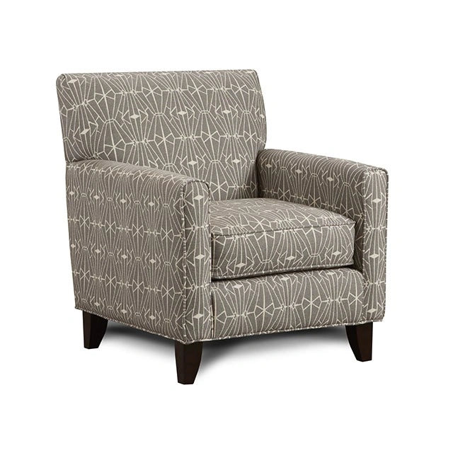 PARKER Gray/Pattern Chair, Crystal Pattern - Ricky's Furniture Outlet (Paso Robles, CA)