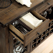 PAULINA Rustic Walnut Dining Table - Ricky's Furniture Outlet (Paso Robles, CA)