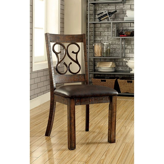 PAULINA Rustic Walnut Dining Table - Ricky's Furniture Outlet (Paso Robles, CA)