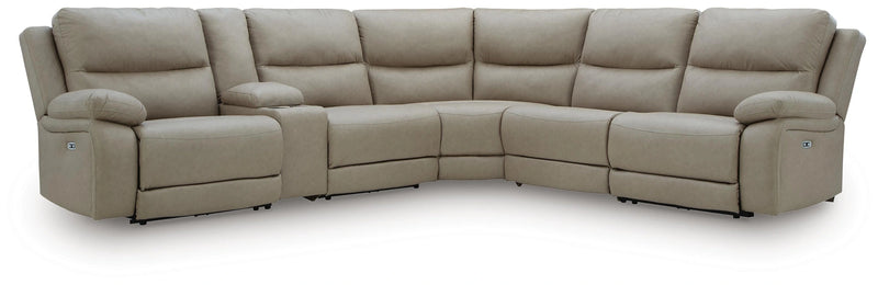 Narwhal Place Reclining Sectional with Storage Console - Ricky's Furniture Outlet (Paso Robles, CA)